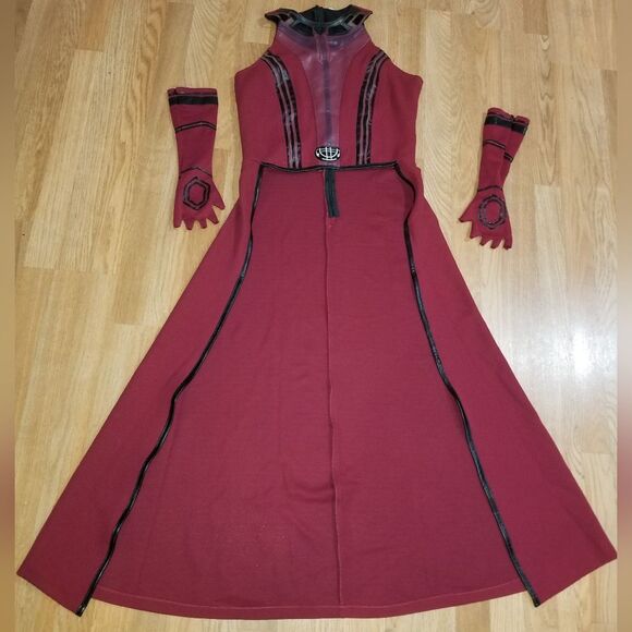 Wanda Vision Wanda Django Maximoff Scarlet Witch Battle Suit Halloween  2 pc - Picture 10 of 15